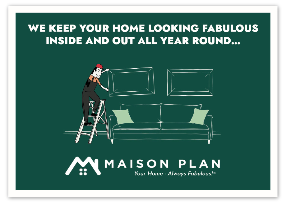 An illustrated leaflet by Maison Plan