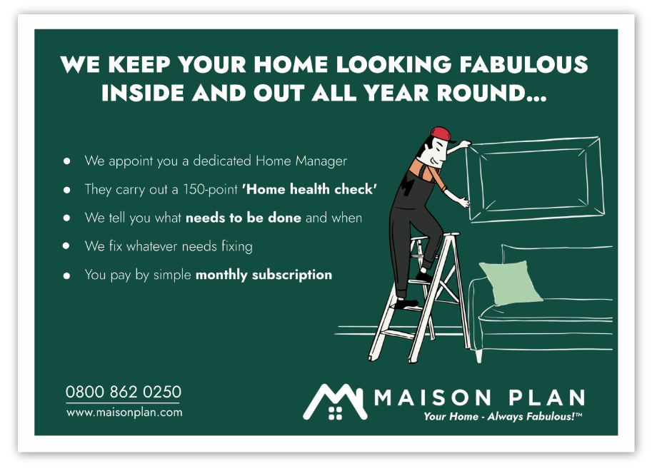 An illustrated leaflet by Maison Plan number 2
